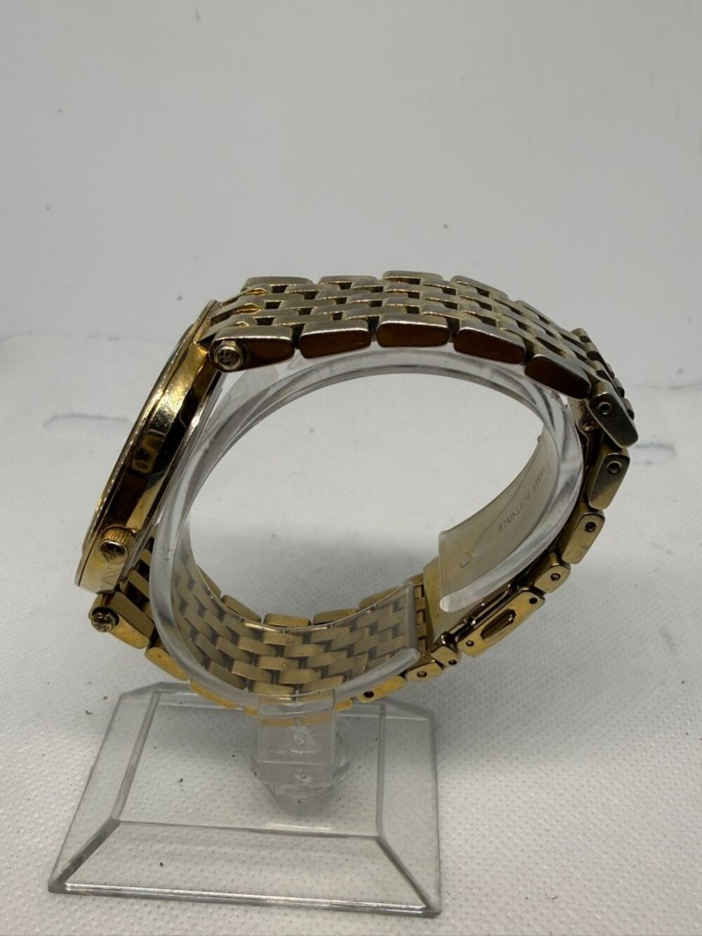 Michael Kors Darci MK3406 Women Gold-Tone Crystal Bezel Blue Dial Watch - Picture 3 of 12